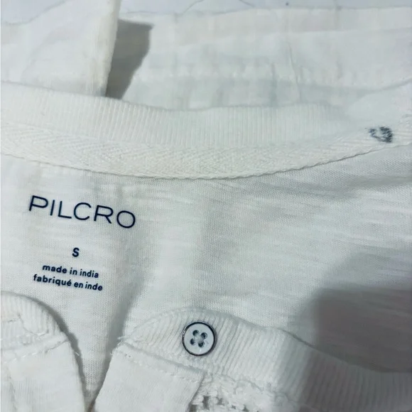 Pilcro Anthropologie White Lace Detail Top nwt - Picture 11 of 15